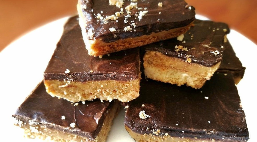 High Protein Millionaire's Shortbread