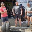 Load image into Gallery viewer, Drink Coffee, Lift Weights, Repeat T-Shirt (Charcoal Grey)